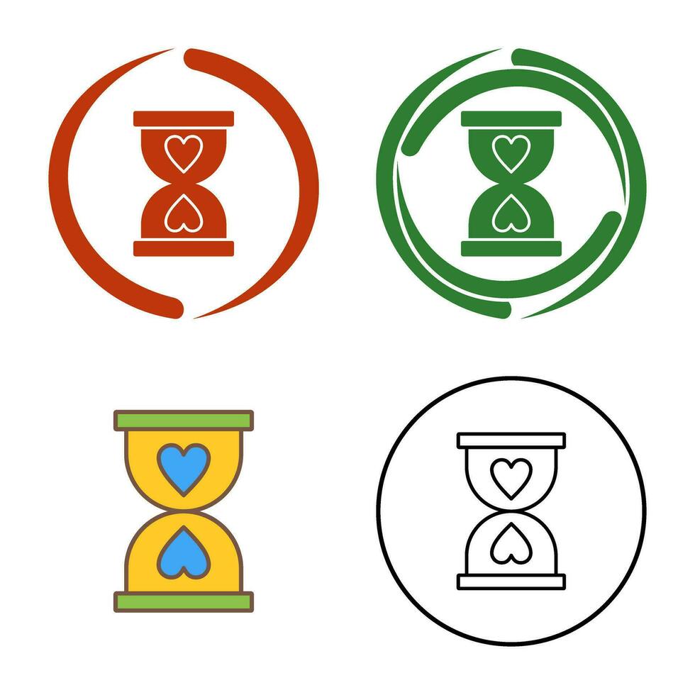 icono de vector de reloj de arena