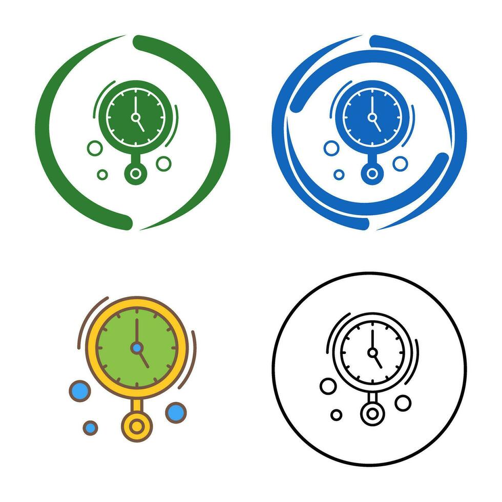 Wall Clock Vector Icon