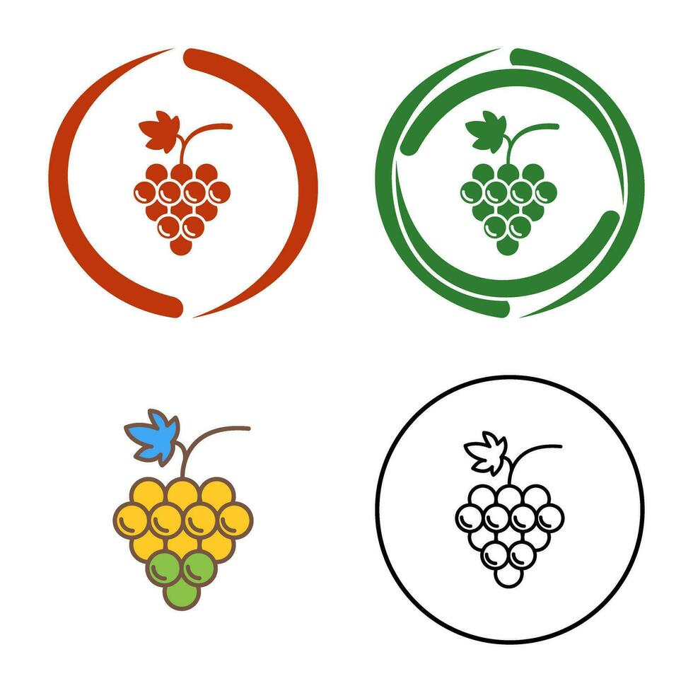 Grapes Vector Icon