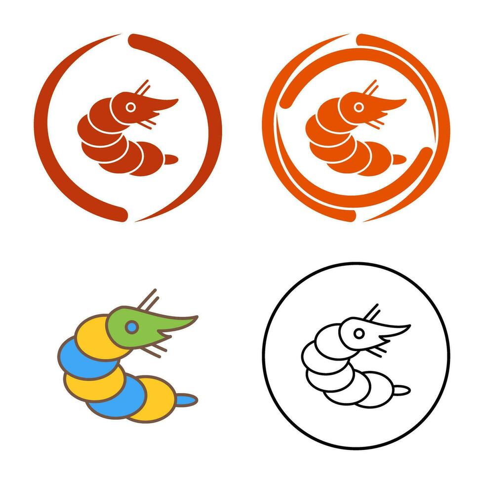 Shrimp Vector Icon