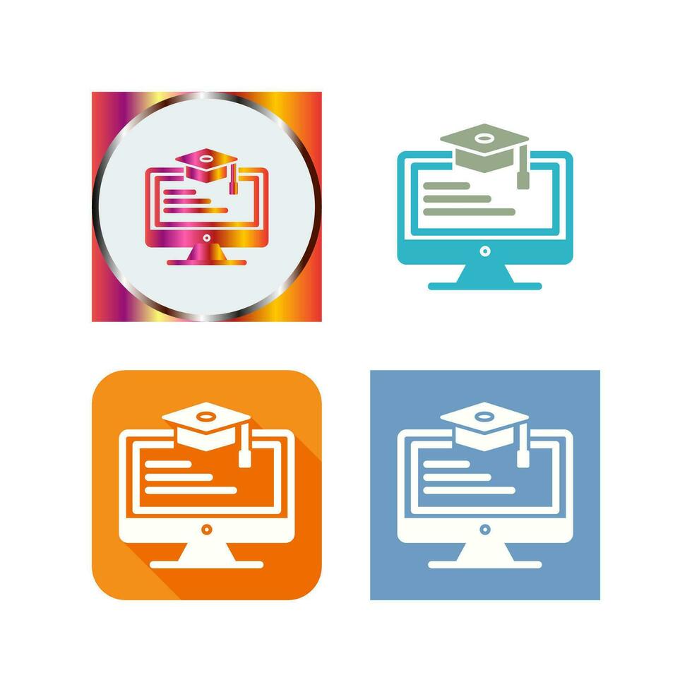 Online Learning Vector Icon