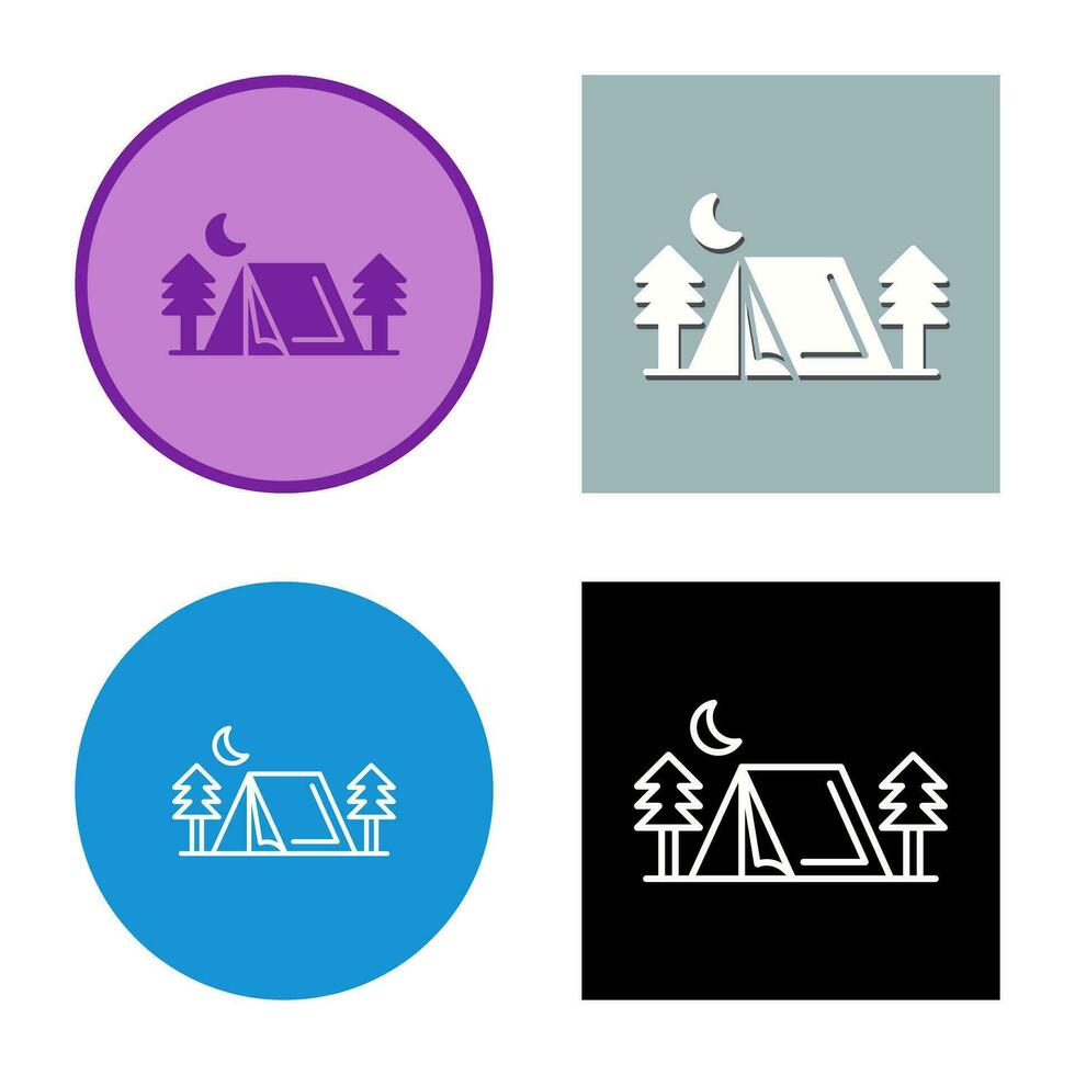 Tent Vector Icon