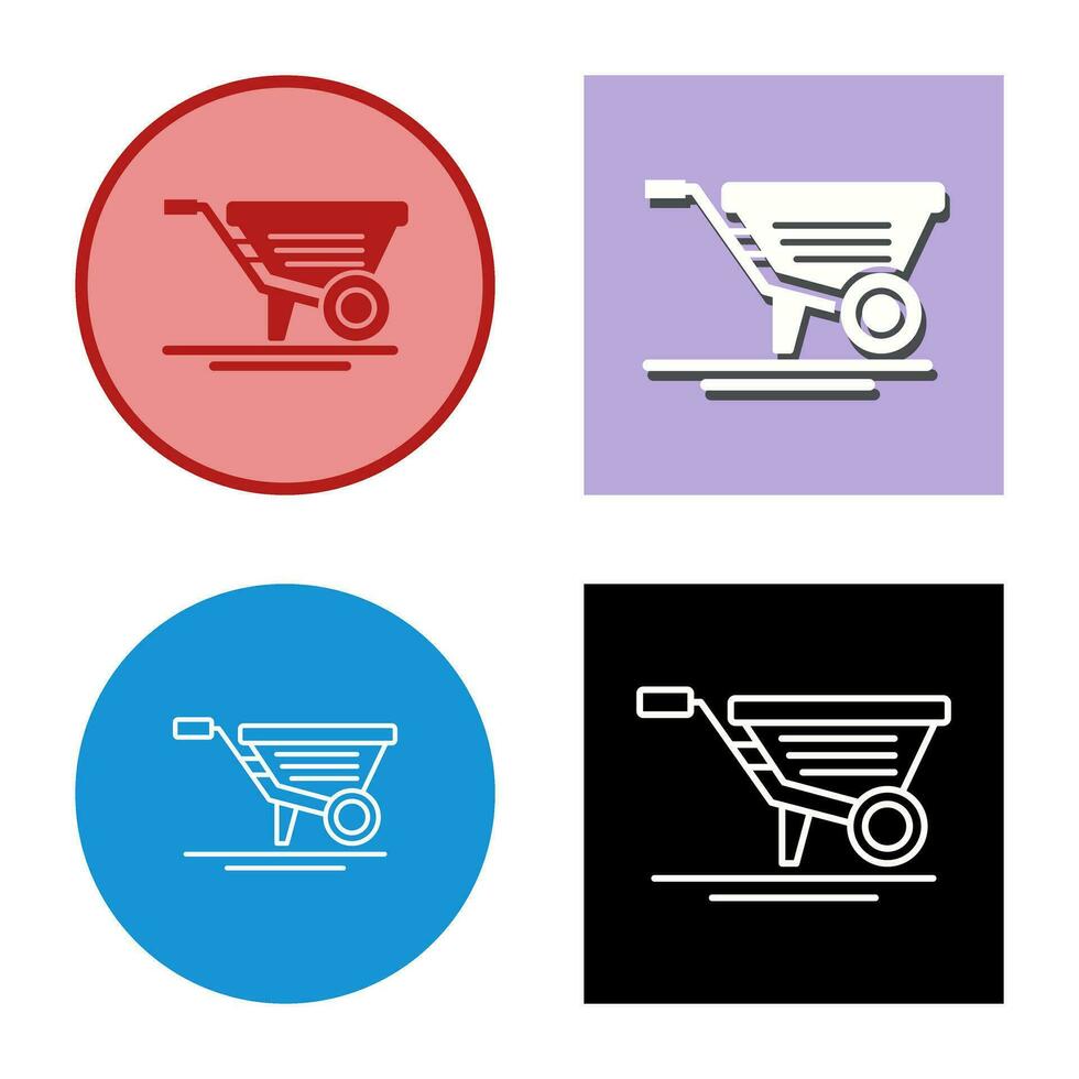 Wheelbarrow Vector Icon