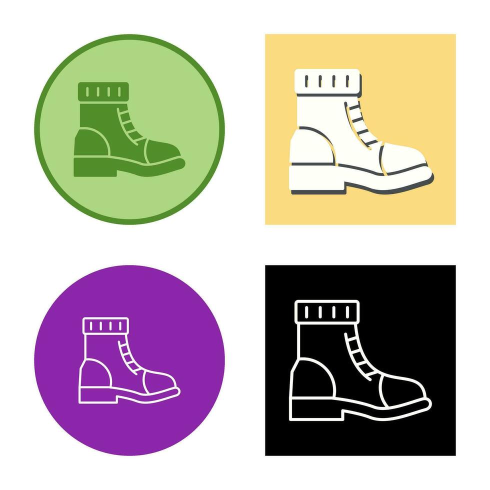 icono de vector de botas