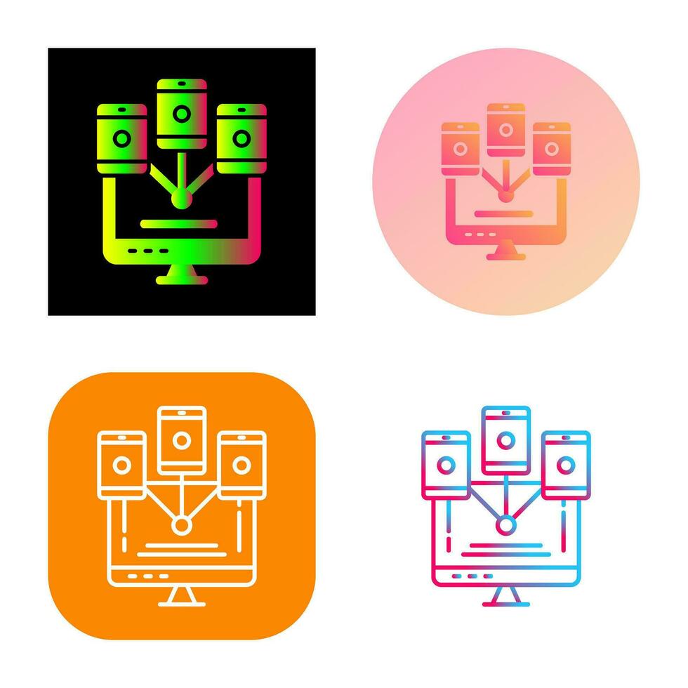 Computer Networks Vector Icon