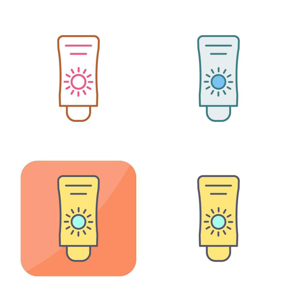 Sun Cream Vector Icon