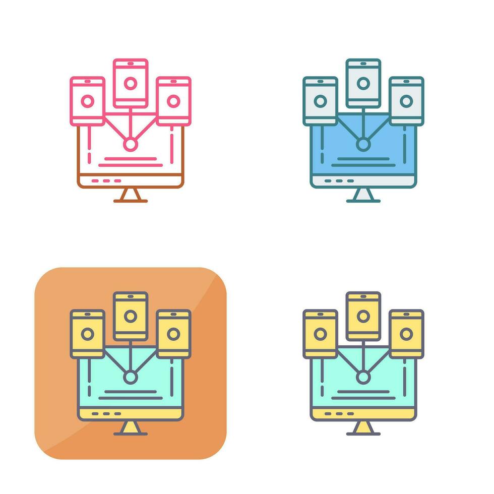 Computer Networks Vector Icon