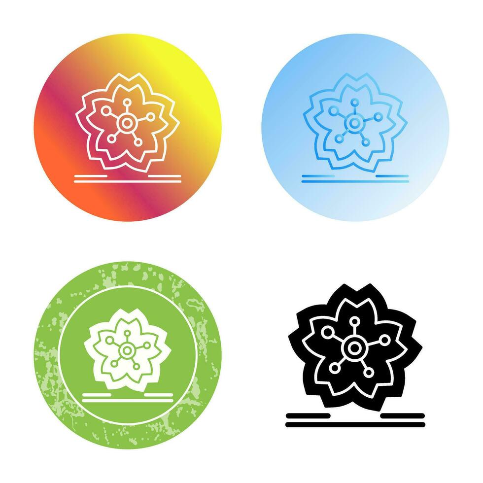 Cherry Blossom Vector Icon