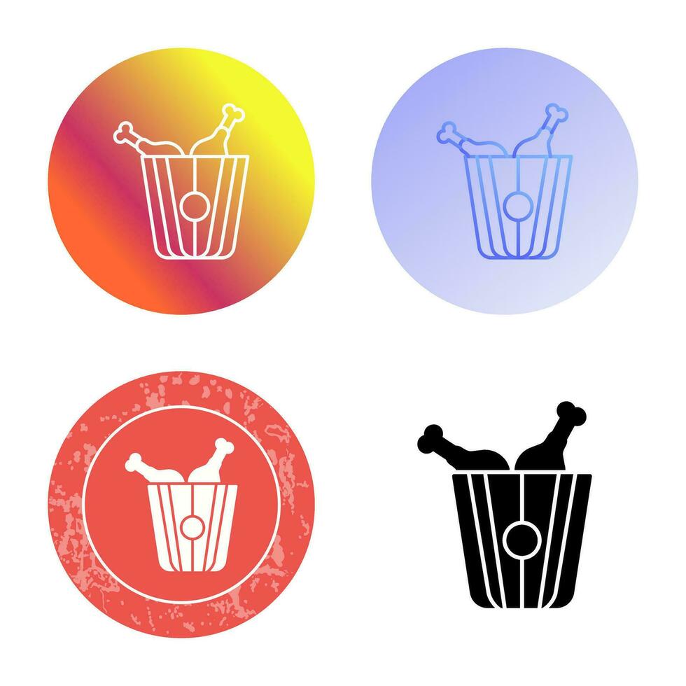 Fried Chicken Vector Icon