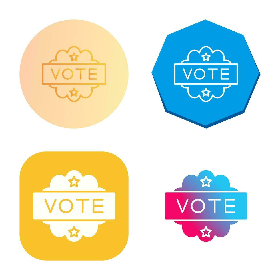 icono de vector de voto