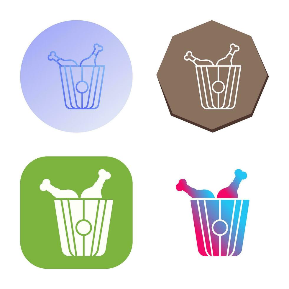 Fried Chicken Vector Icon