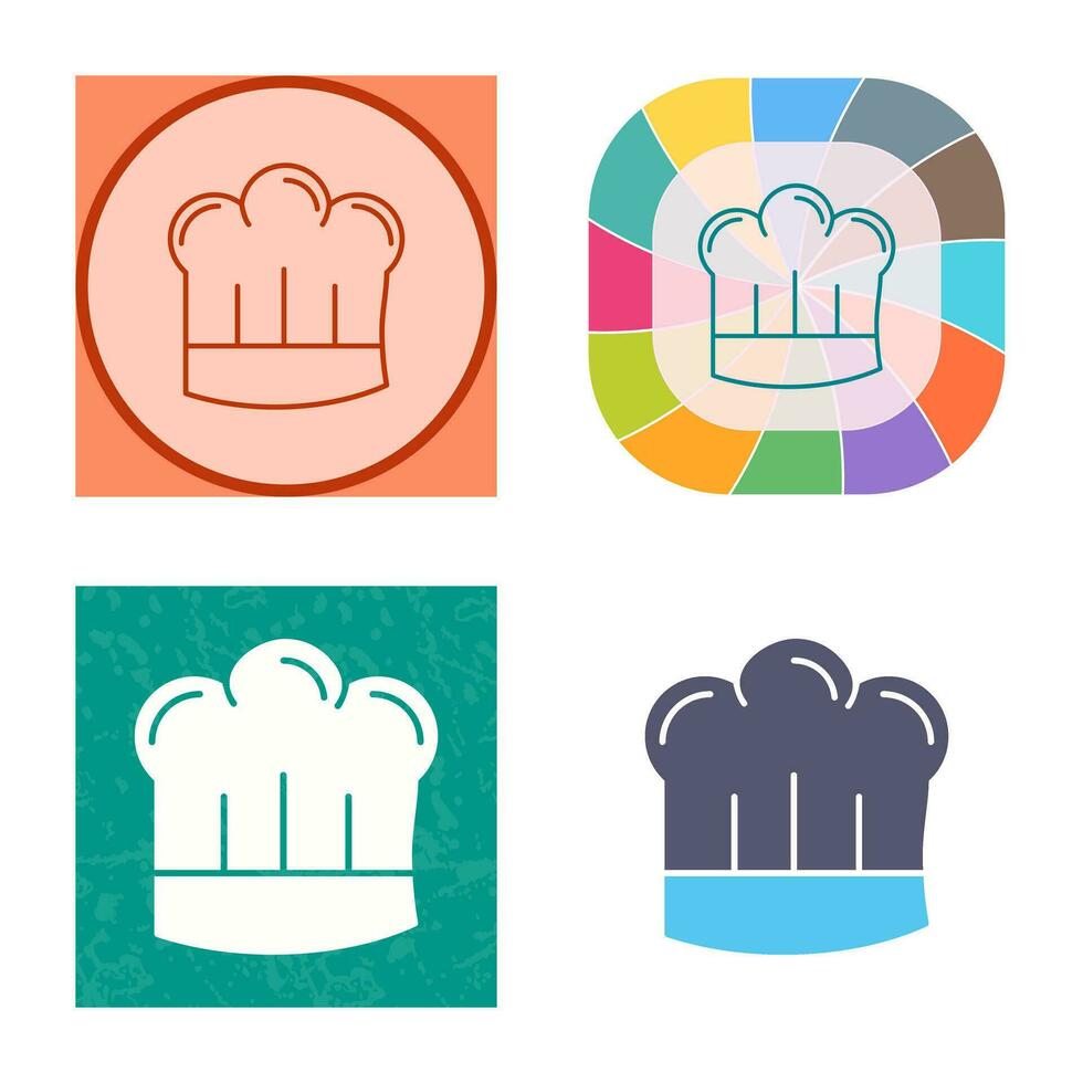 icono de vector de sombrero de chef