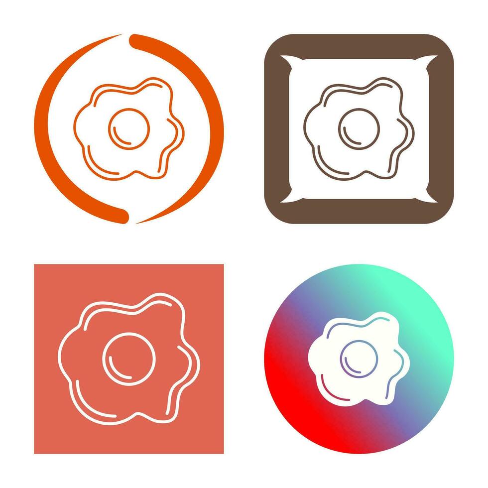 Fried egg Vector Icon