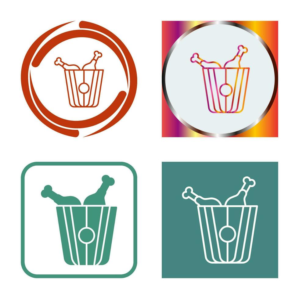 Fried Chicken Vector Icon
