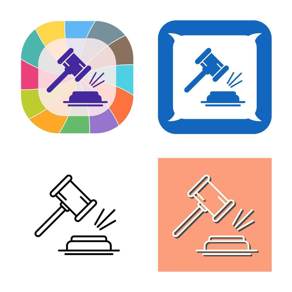 Gavel Vector Icon