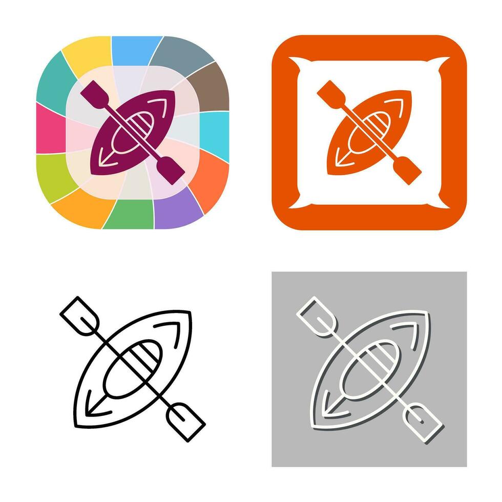 Kayak Vector Icon