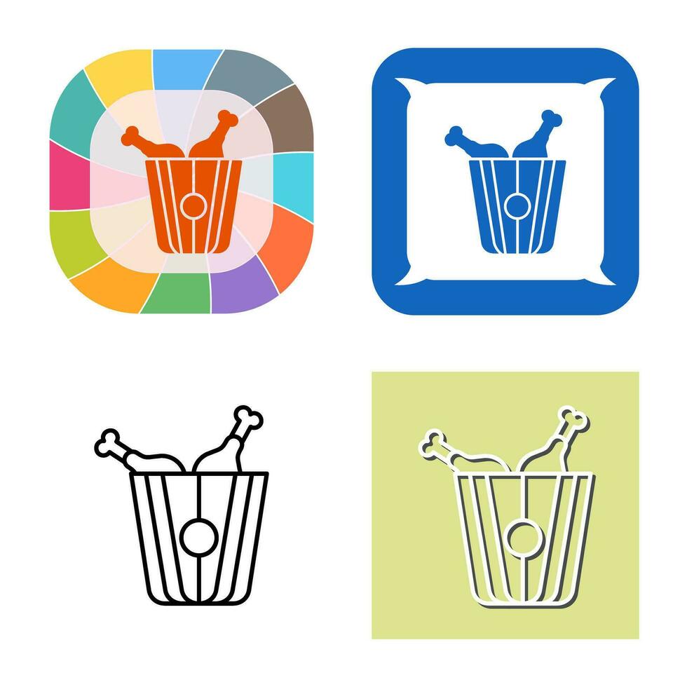 Fried Chicken Vector Icon