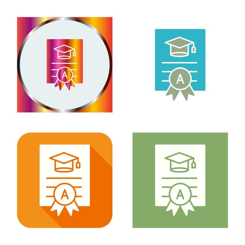 Report Card Vector Icon