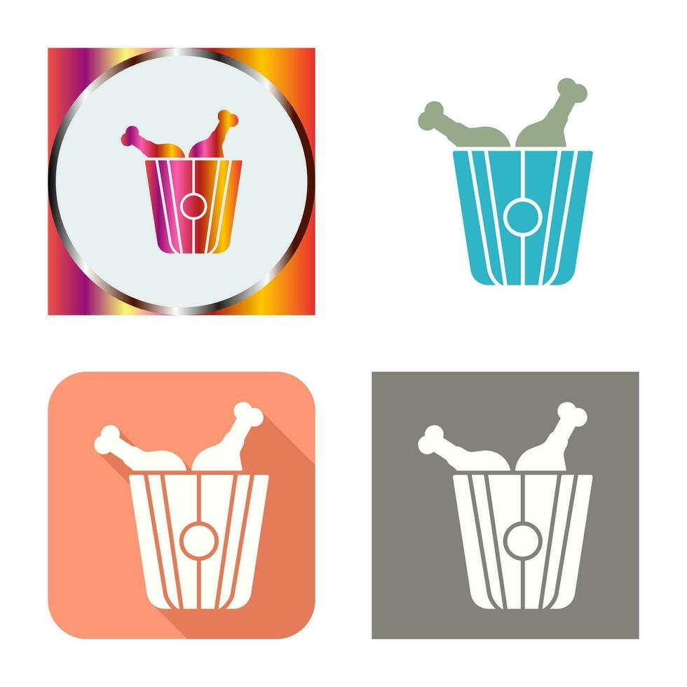 Fried Chicken Vector Icon