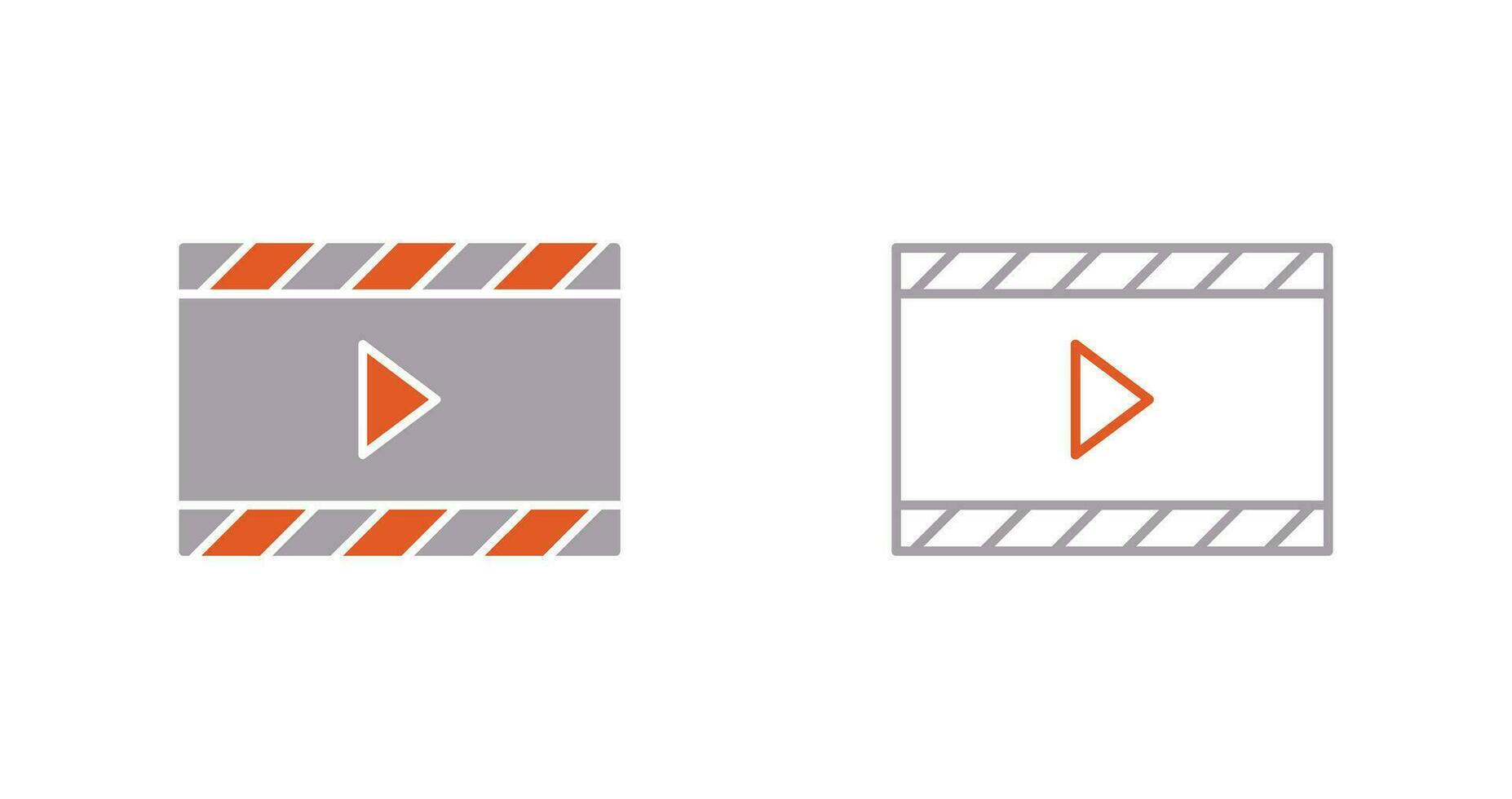 Unique Video and Animation Vector Icon