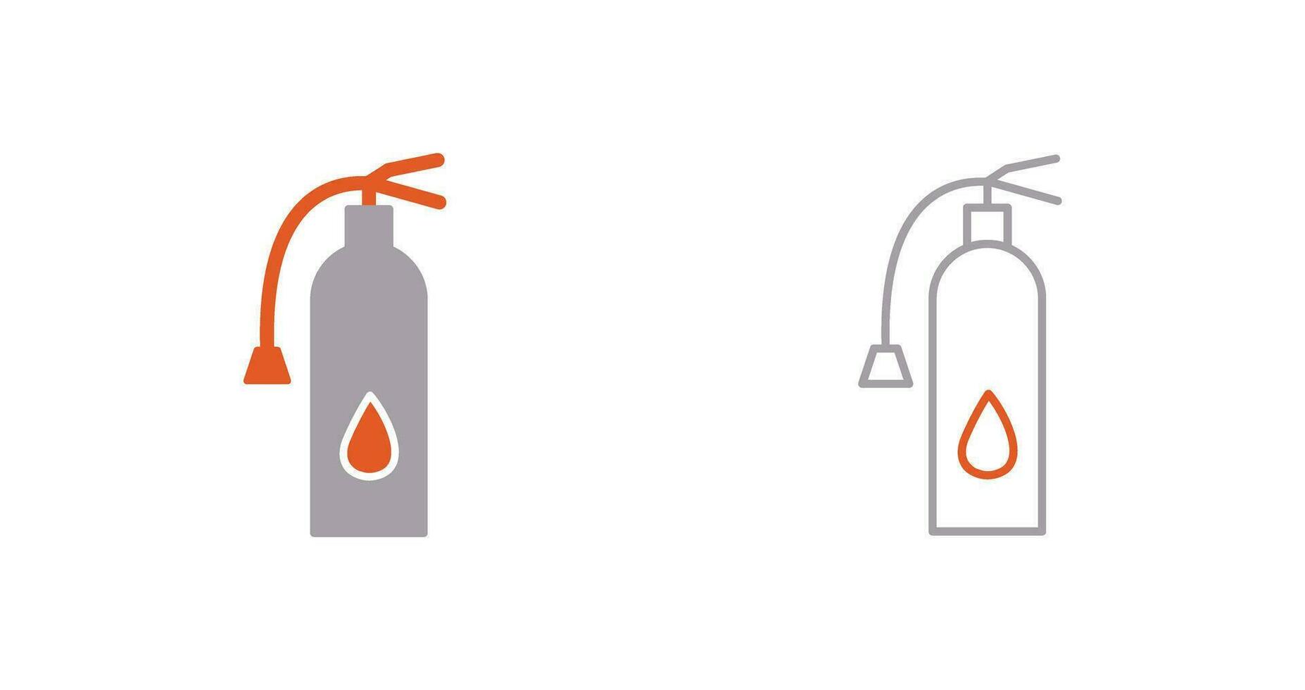 Unique Fire Extinguisher Vector Icon