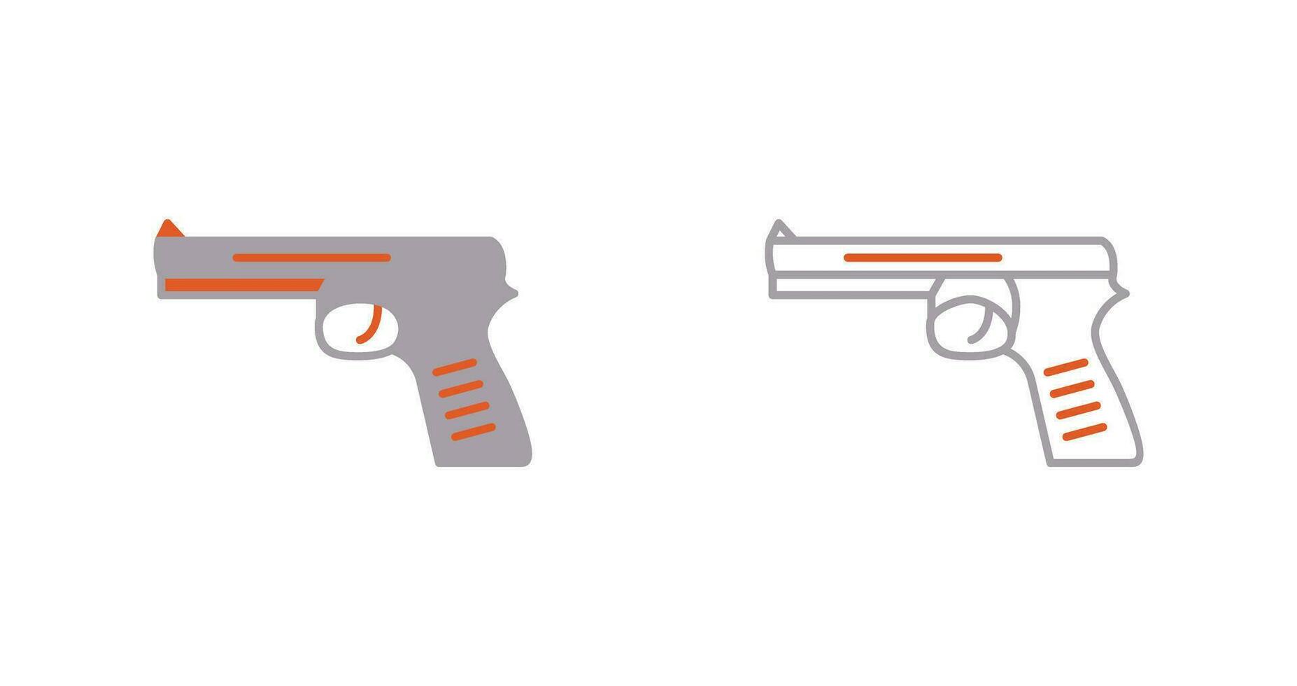 Unique Pistol Vector Icon