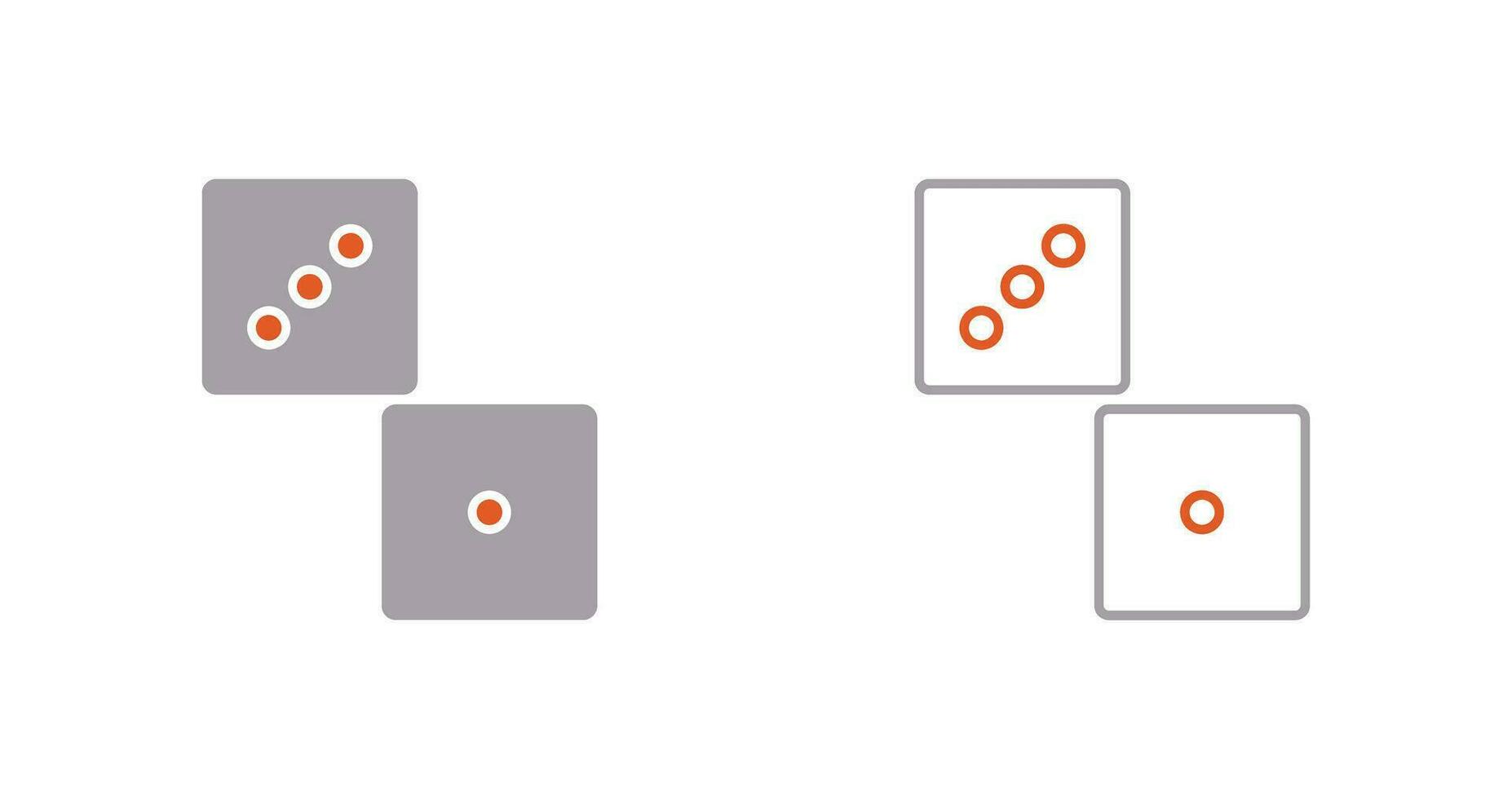 Unique Dice Vector Icon