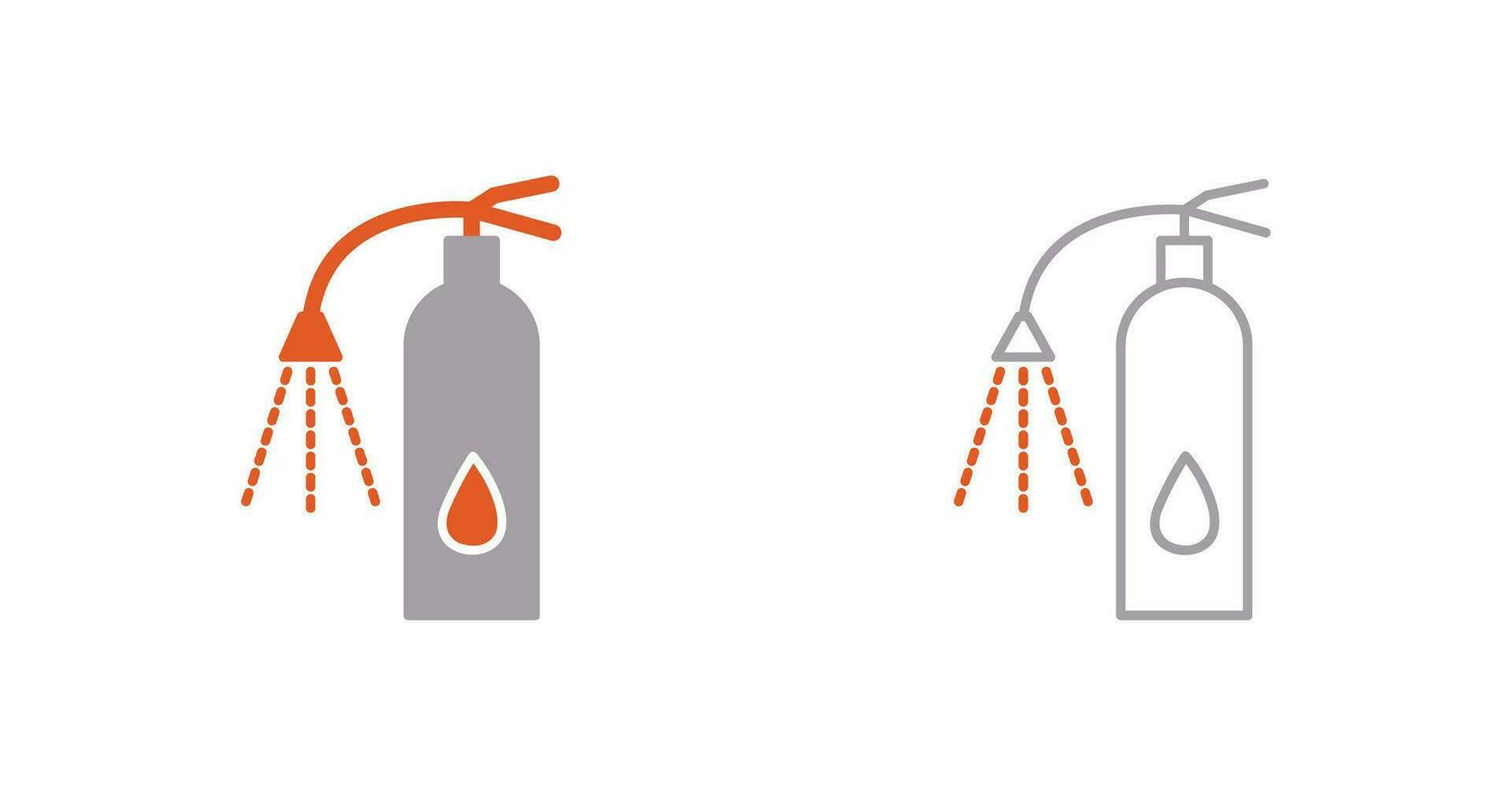 Unique Using Extinguisher Vector Icon