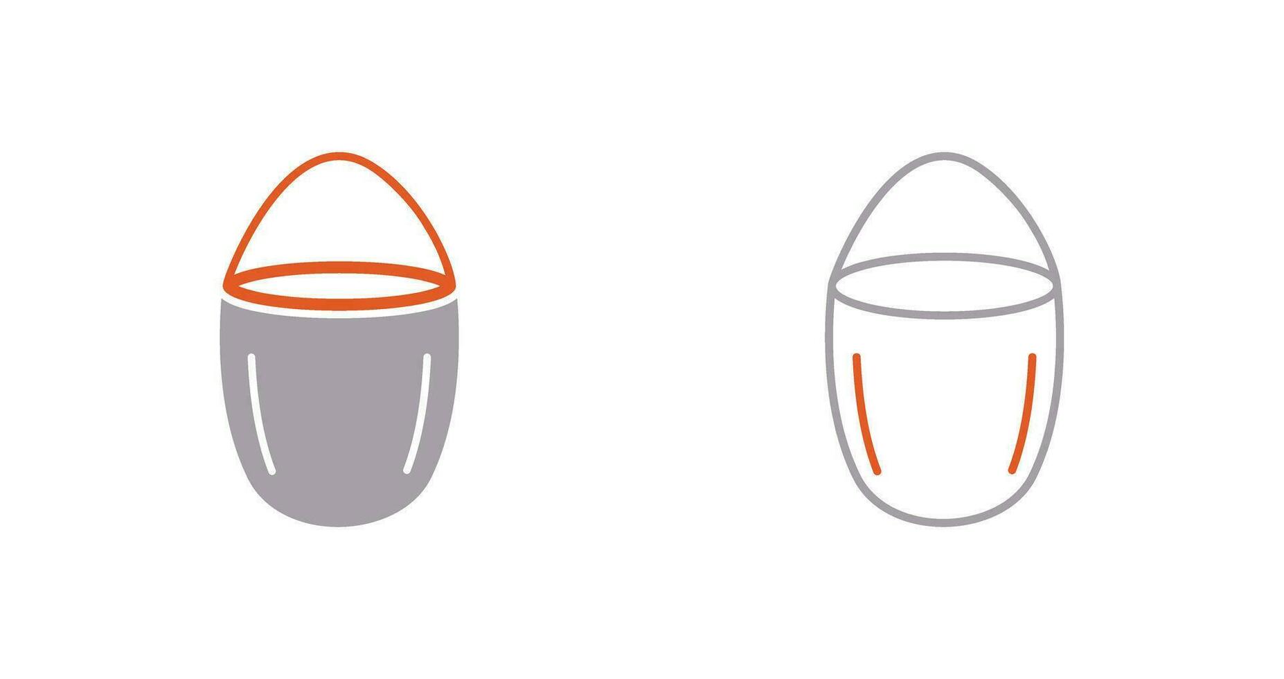Unique Water Bucket Vector Icon
