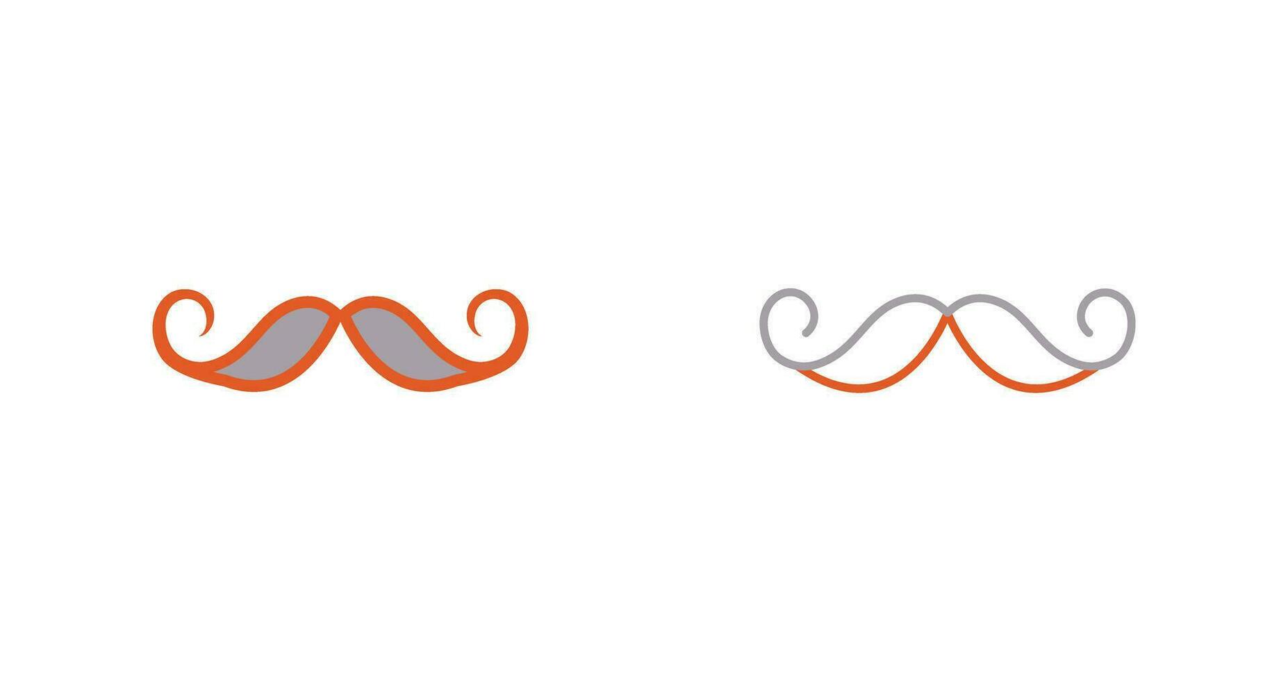 icono de vector de bigote