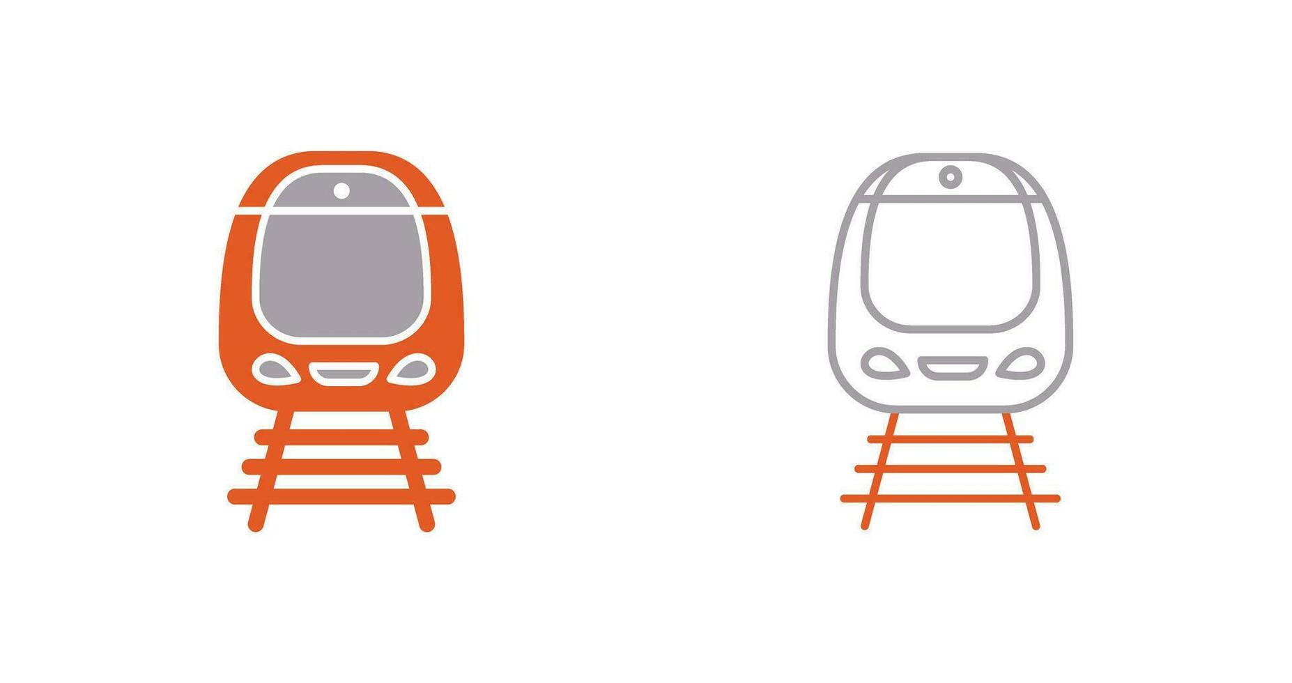 icono de vector de tren