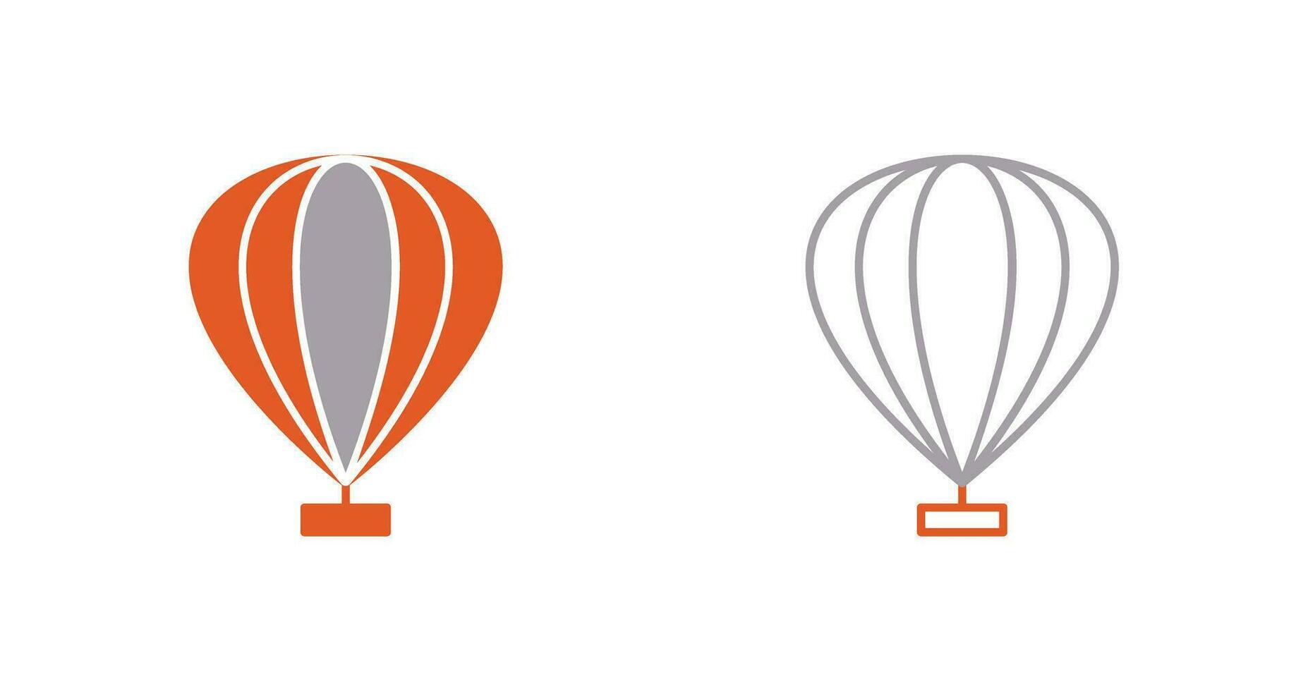 Hot Air Balloon Vector Icon