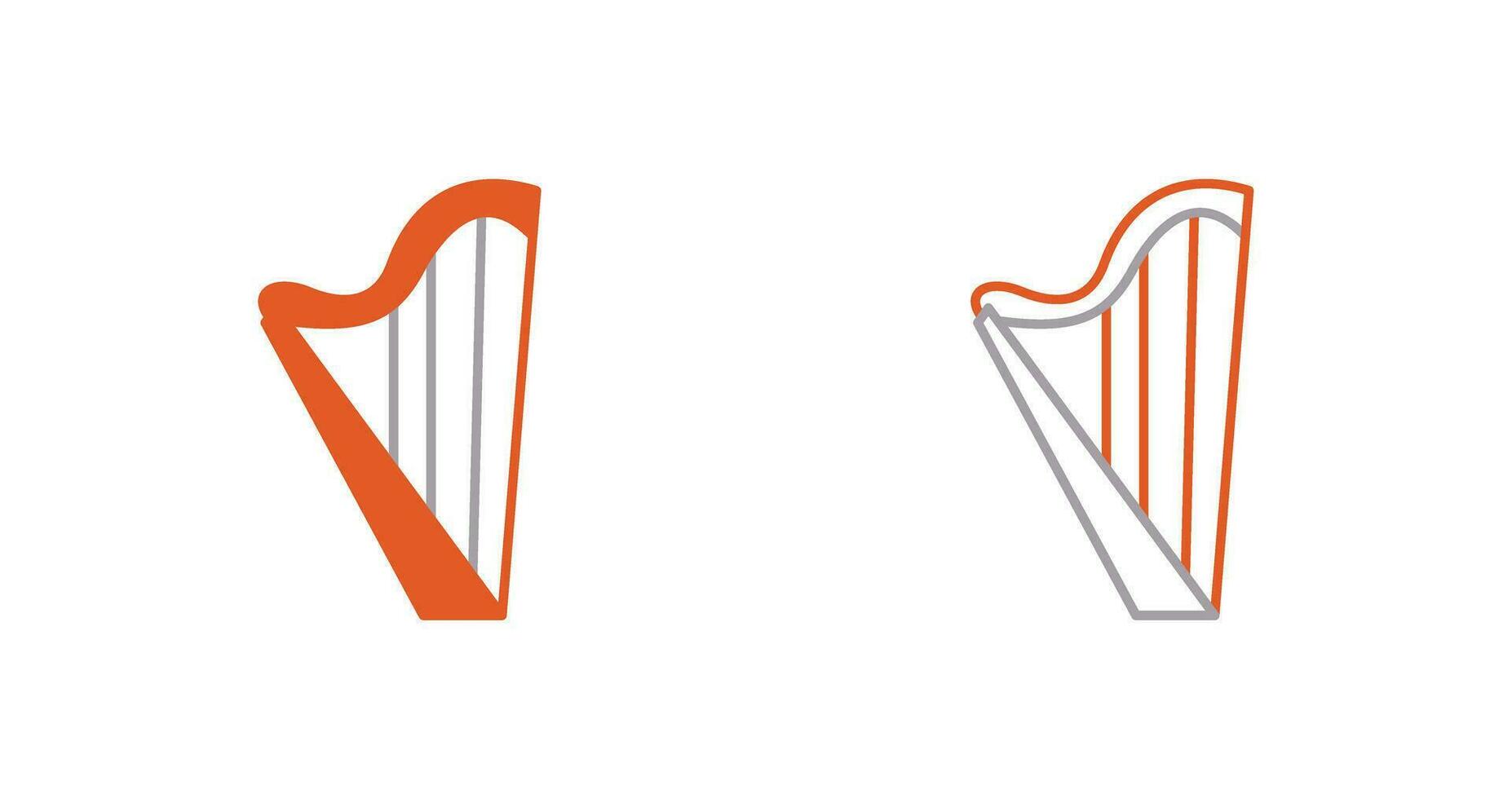 Harp Vector Icon