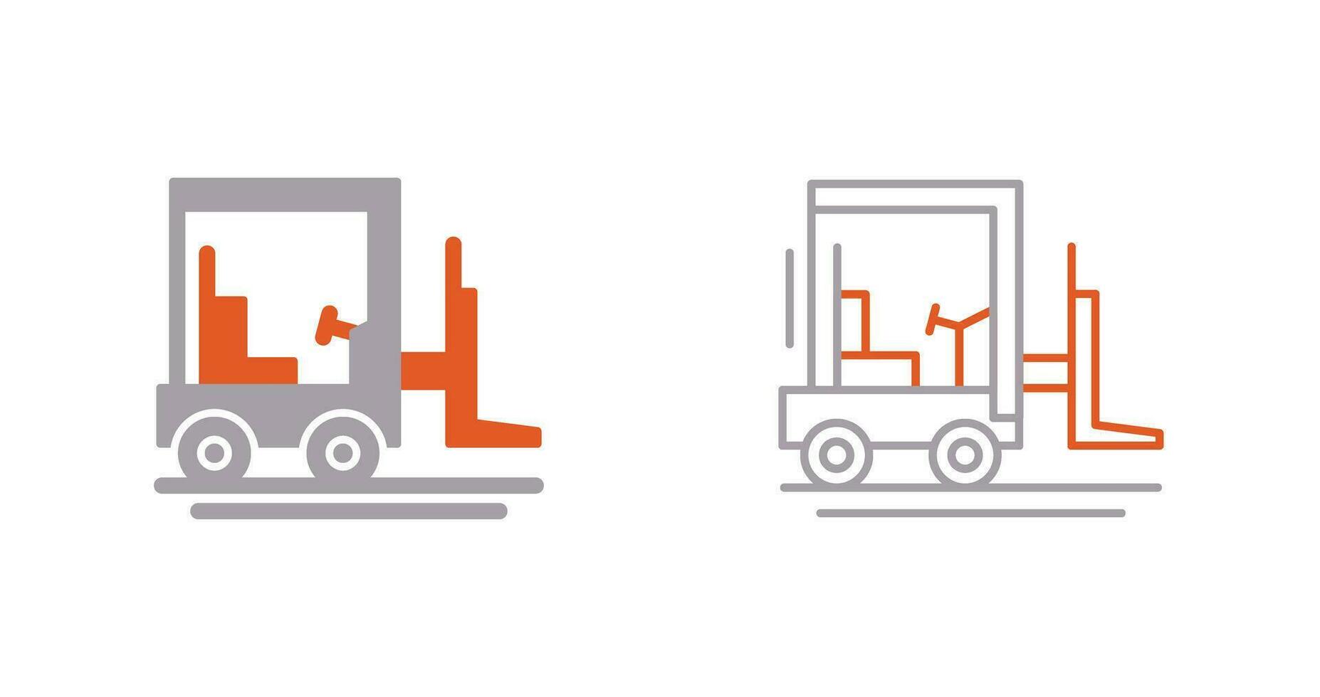 Forklift Vector Icon