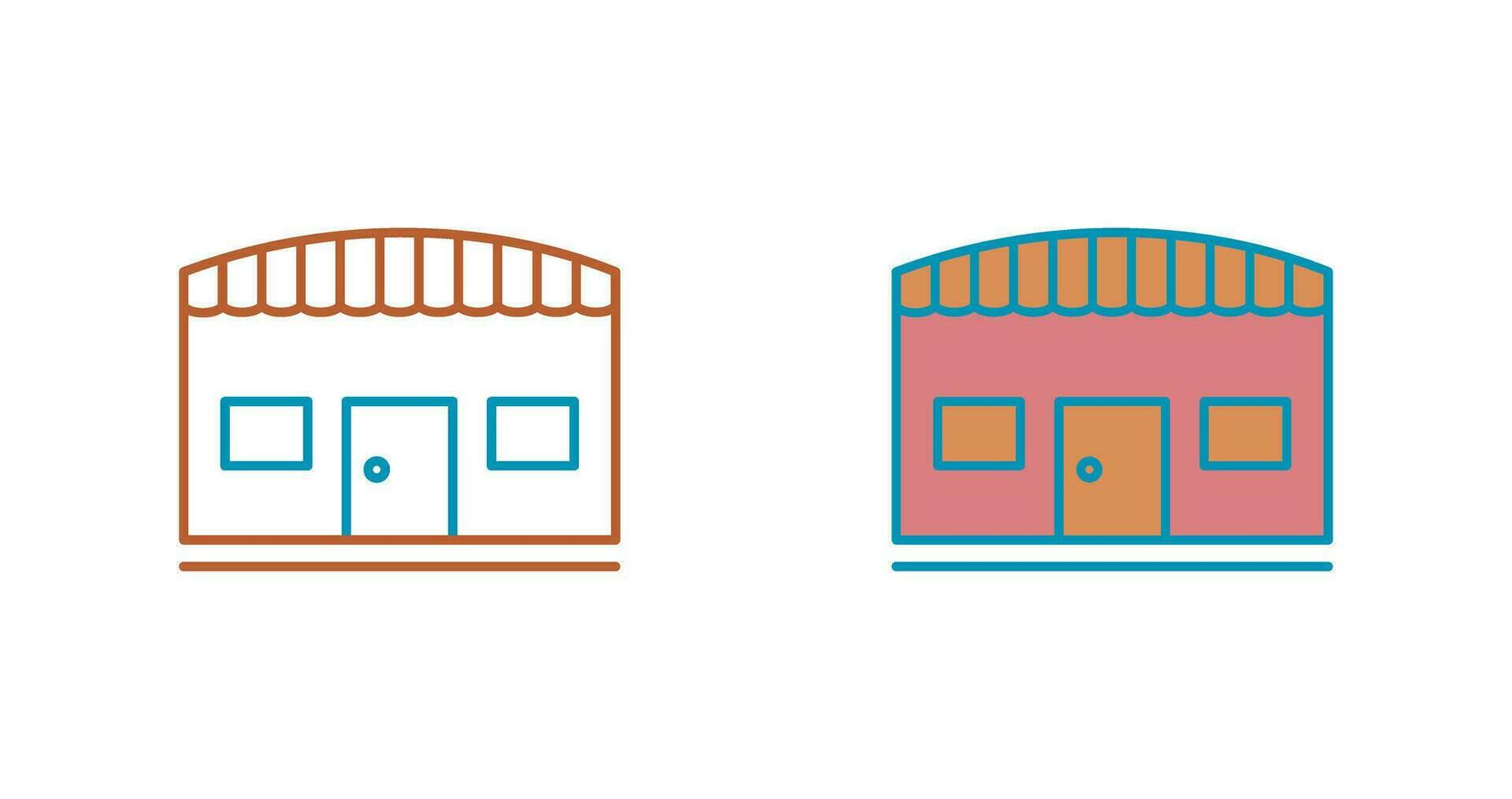 Unique Store Vector Icon