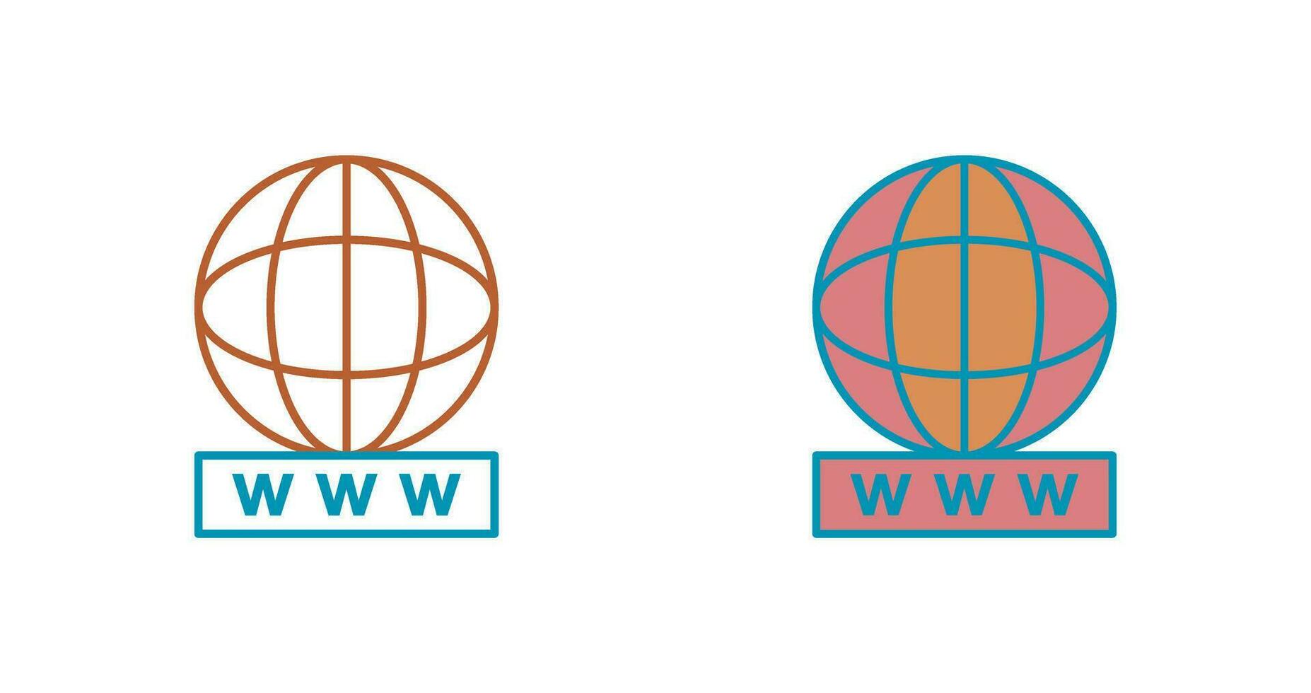 Unique World Wide Web Vector Icon