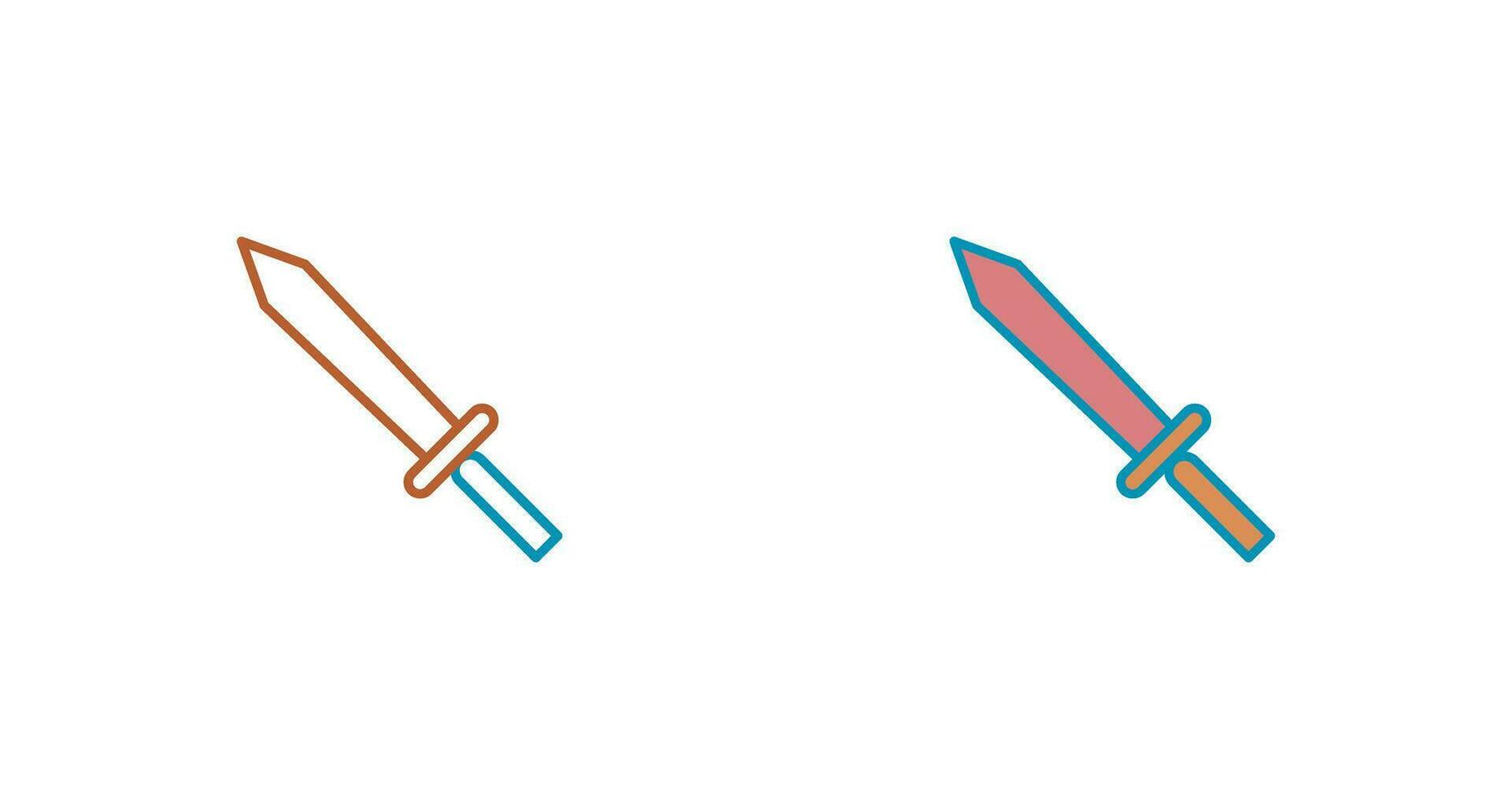 Unique Sword Vector Icon
