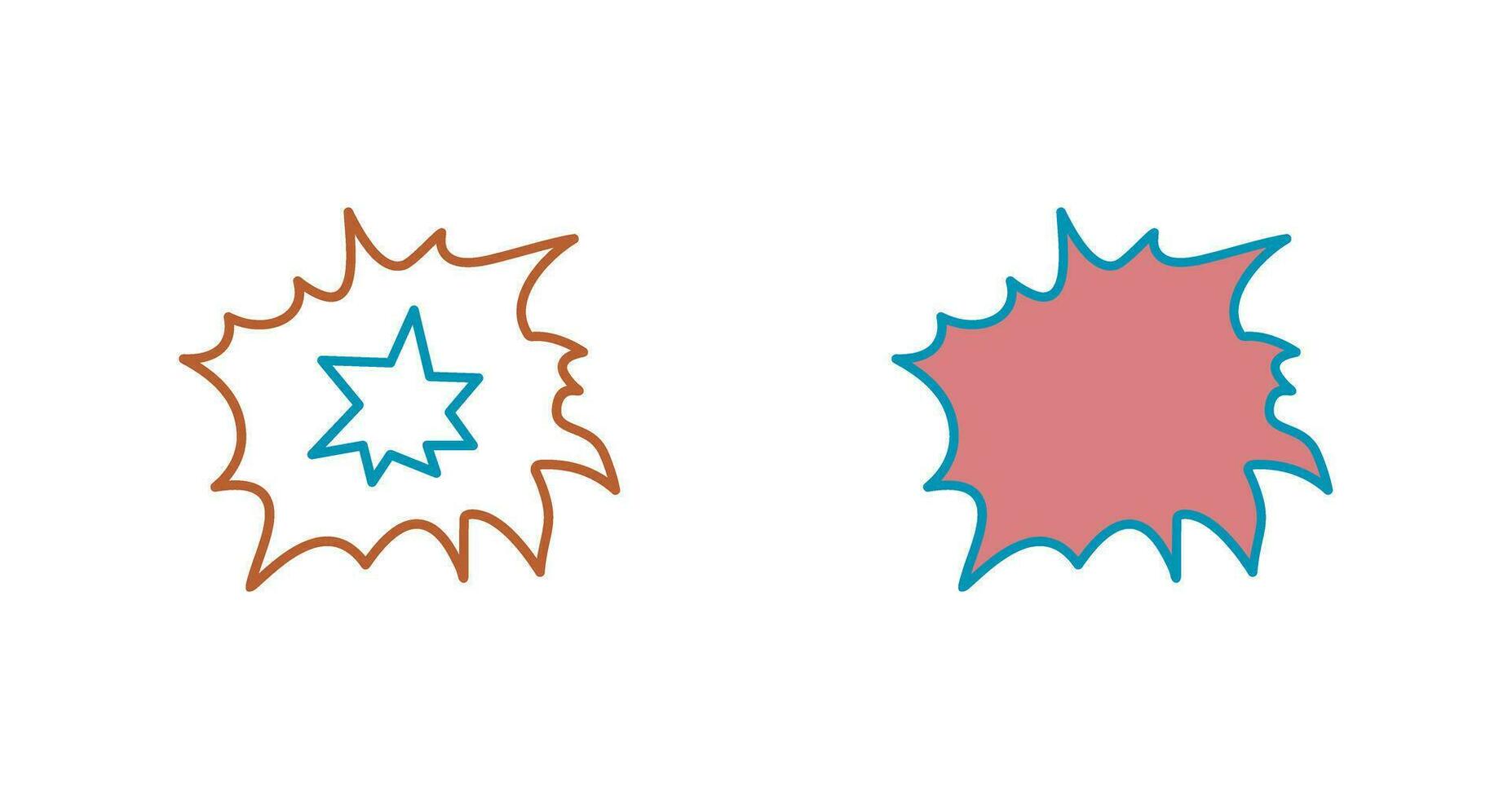 Unique Explosion Vector Icon
