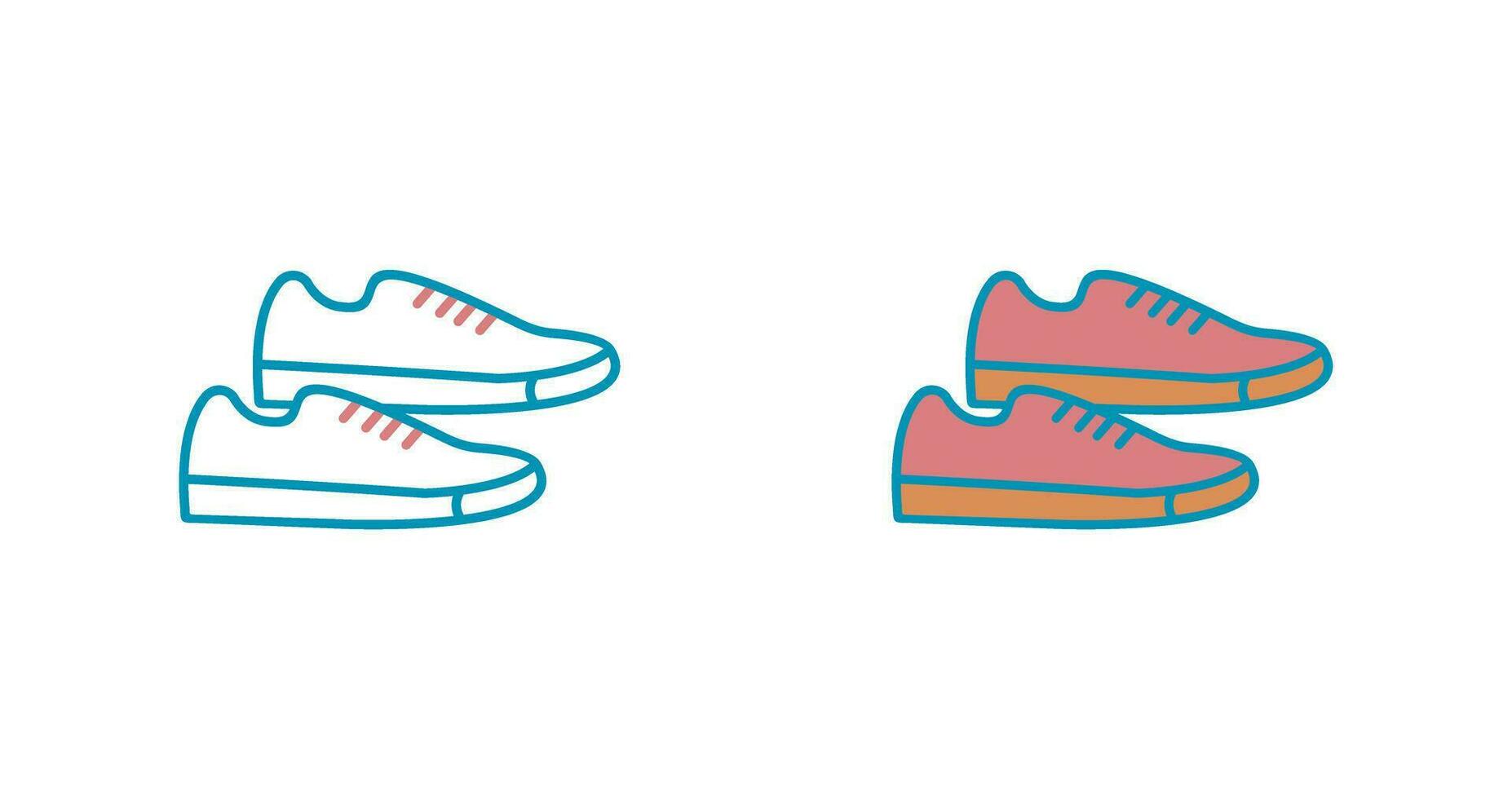 icono de vector de zapatillas