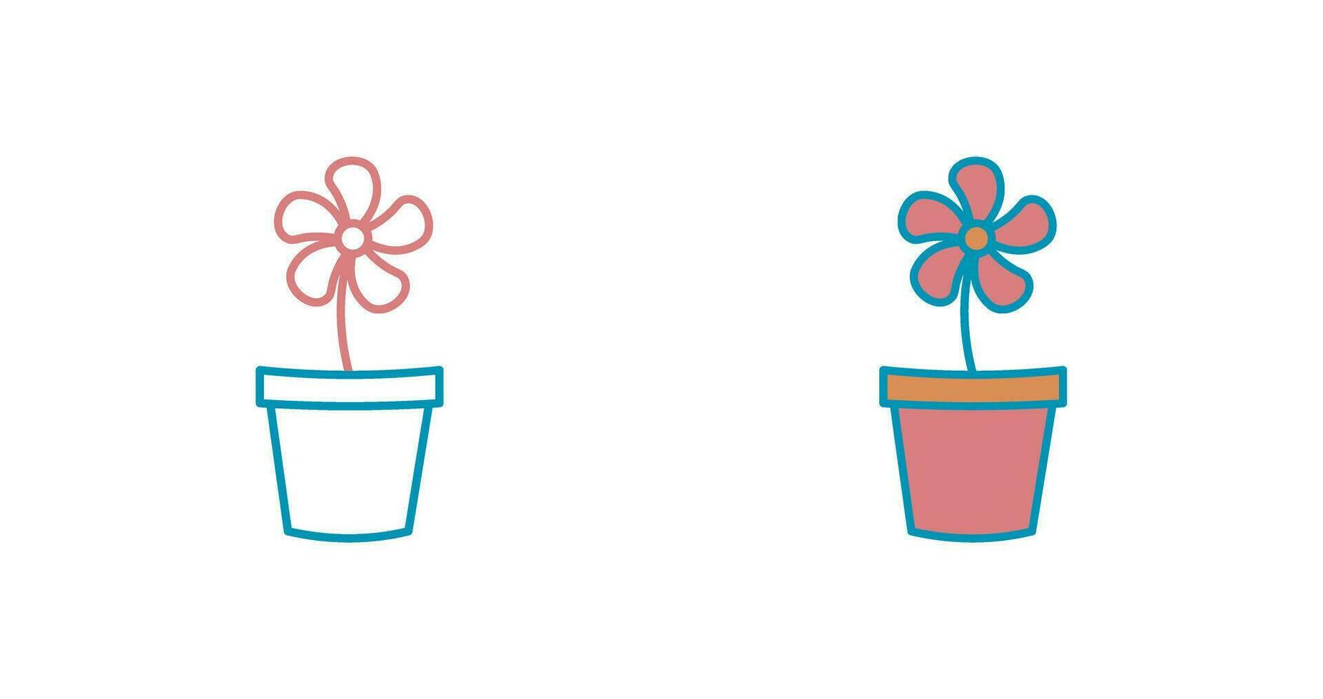 Flower Pot Vector Icon