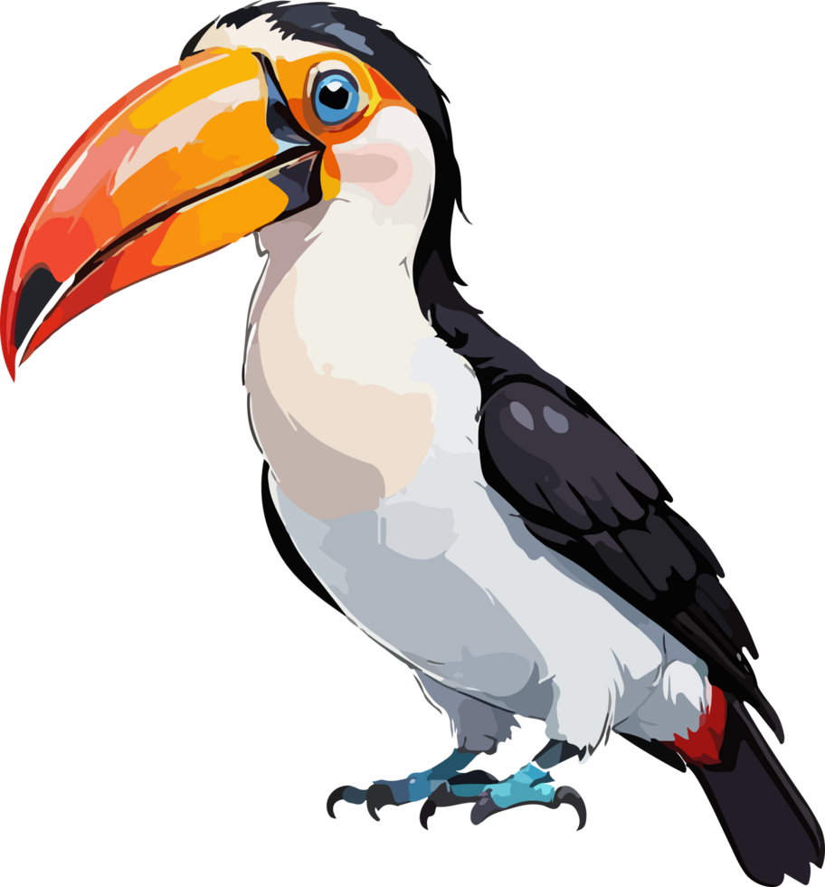 Toucan Head Mascot Clipart AI Generative png