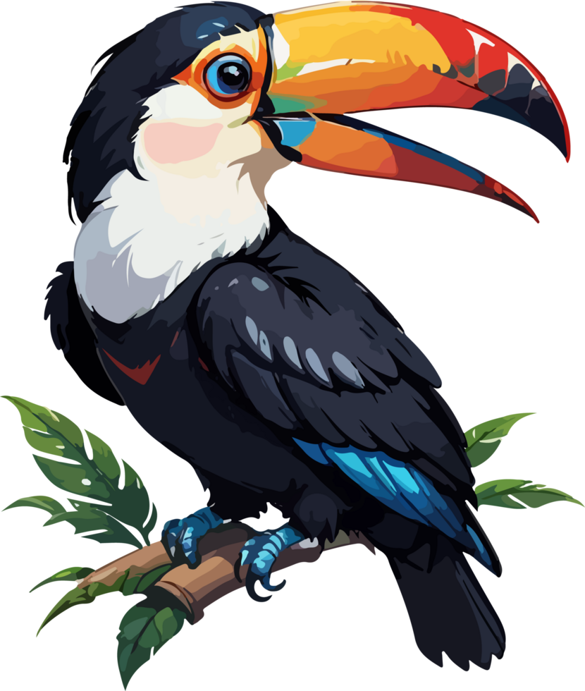 Toucan Head Mascot Character AI Generative png