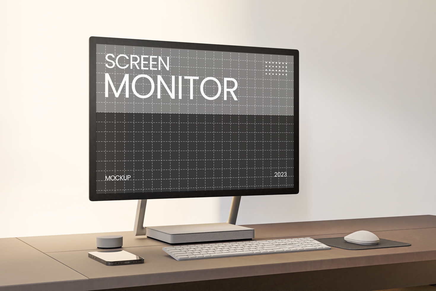 Monitor Screen Mockup psd