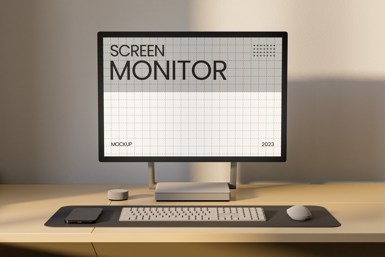 Monitor Screen Mockup psd
