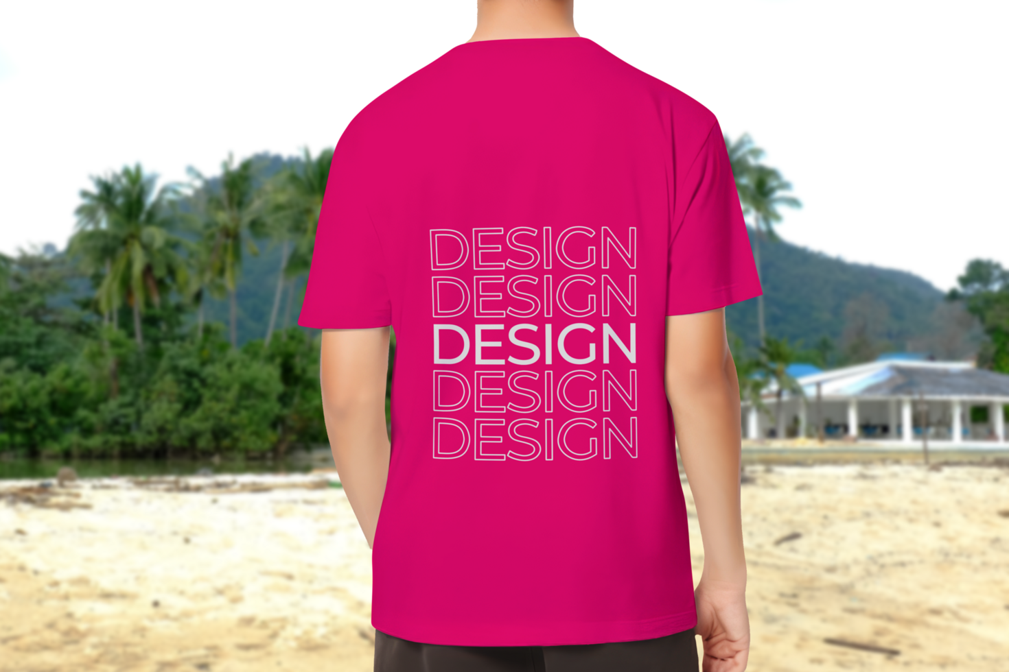 Regular t-shirt mockup psd