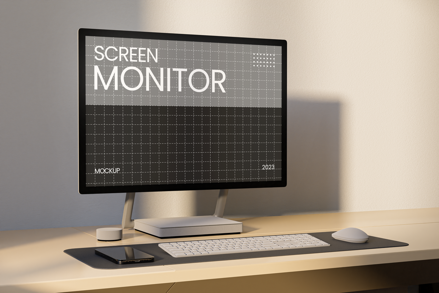Monitor Screen Mockup psd