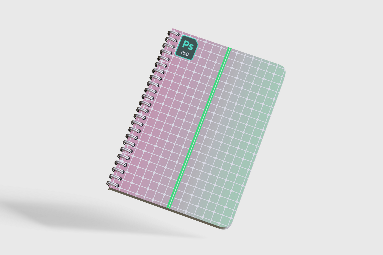 Cover book mockup or notebook mockup PSD files