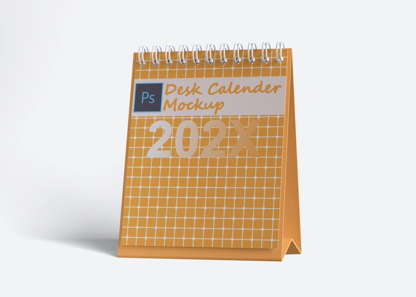 Realistic desk calender mockup full editable PSD file