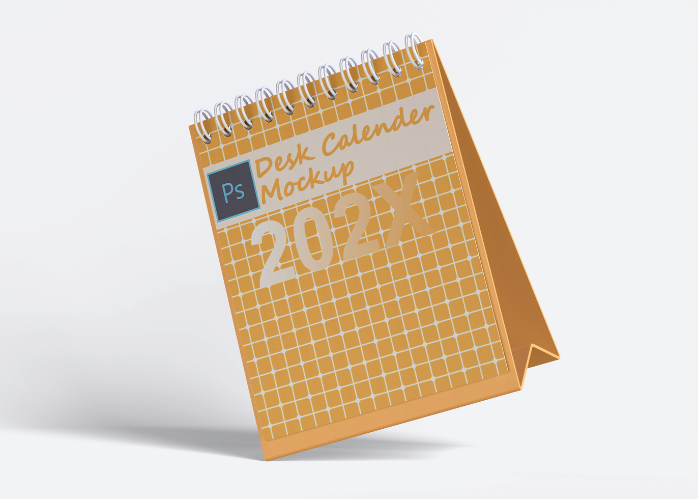 Free desk calender mockup PSD file