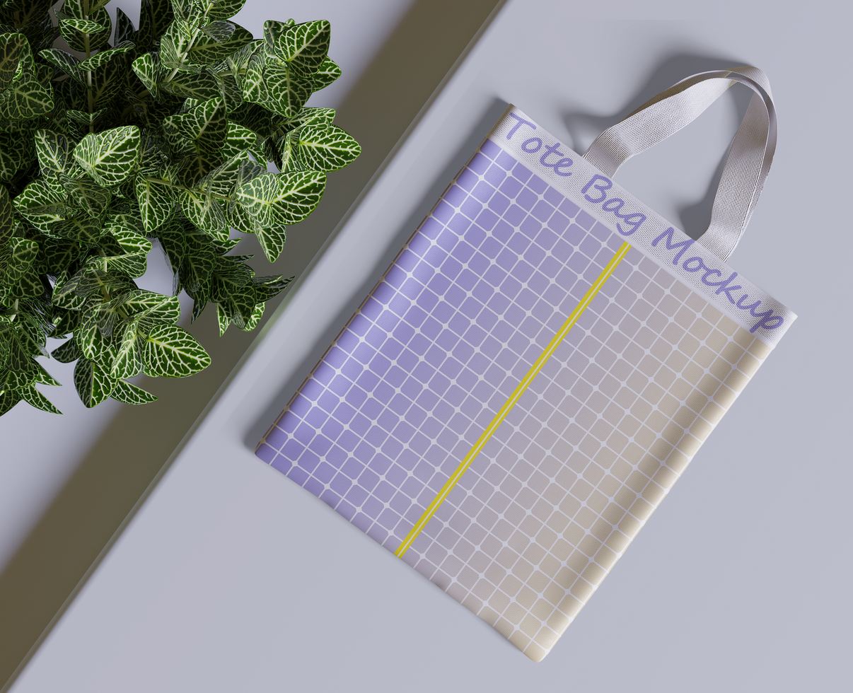 Tote bag mockup full editable psd file
